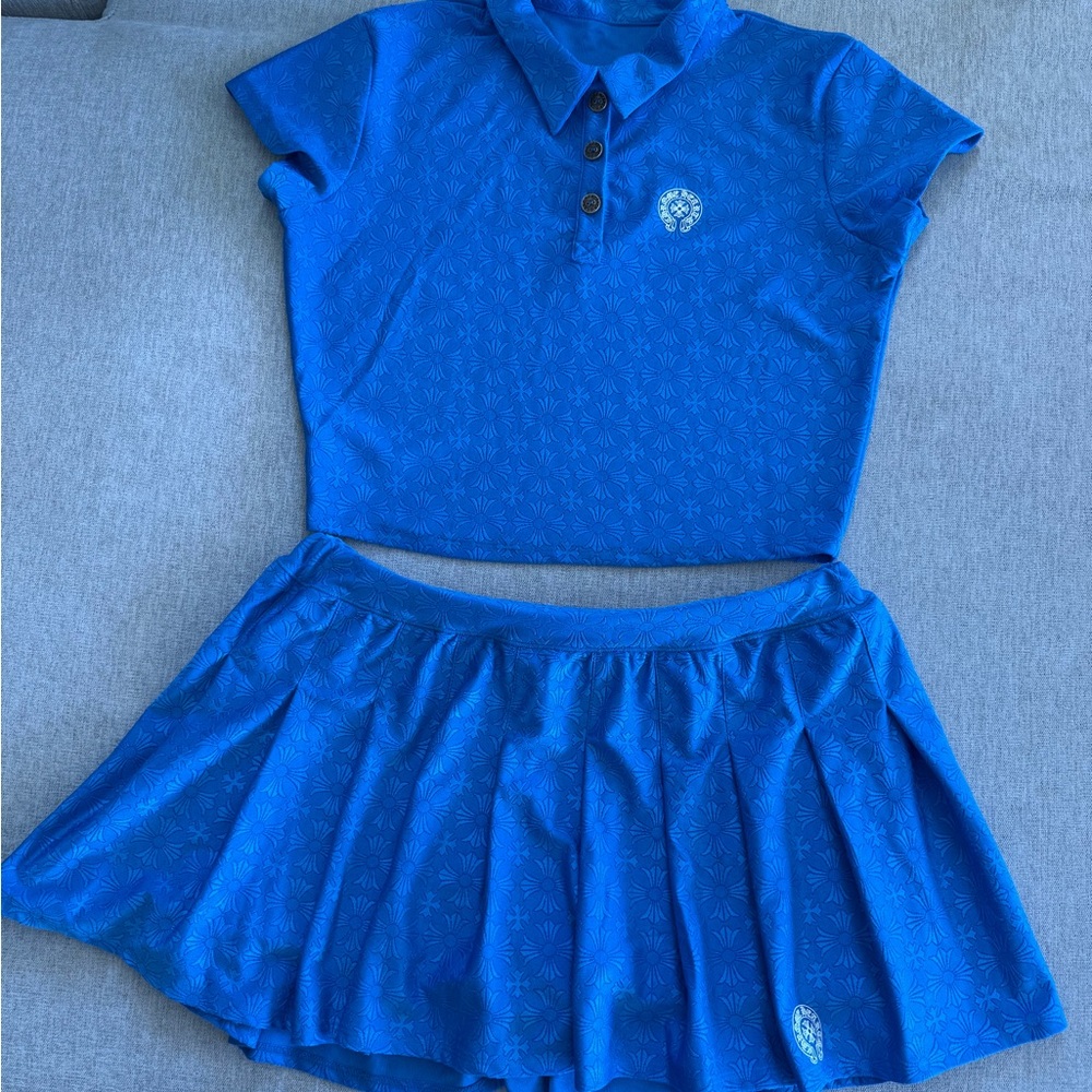 Chrome Hearts  Polo Shirt and Skirt Set